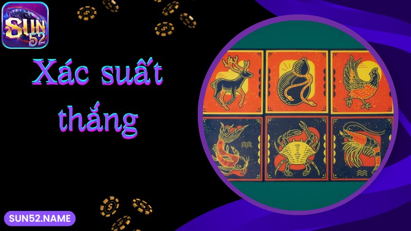 Xác suất giành chiến thắng khi tham gia chơi game Bầu cua Sun52